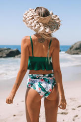 Maillot de bain push-up taille haute